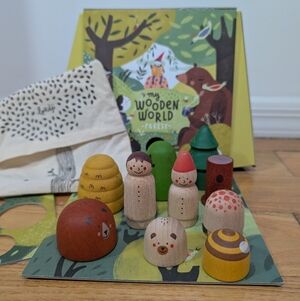Londji My Wooden World Forest Playset Waldorf And Montessori Inspired
